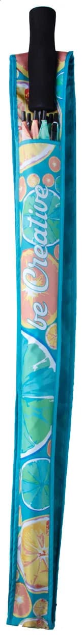 Individuelle Schirm-Tragehülle - Ninja - weiß