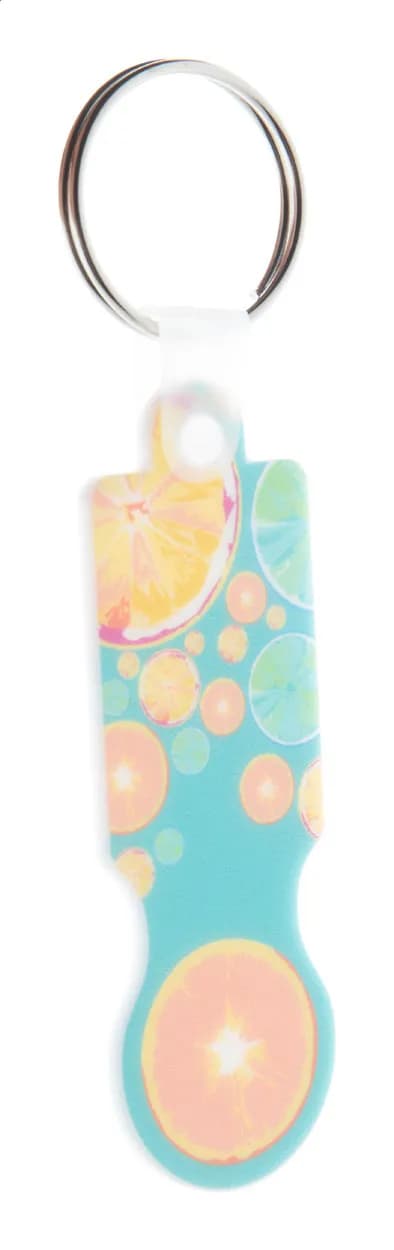 Einkaufswagen-Chip/Schlüsselanhänger - ColoCart - weiß