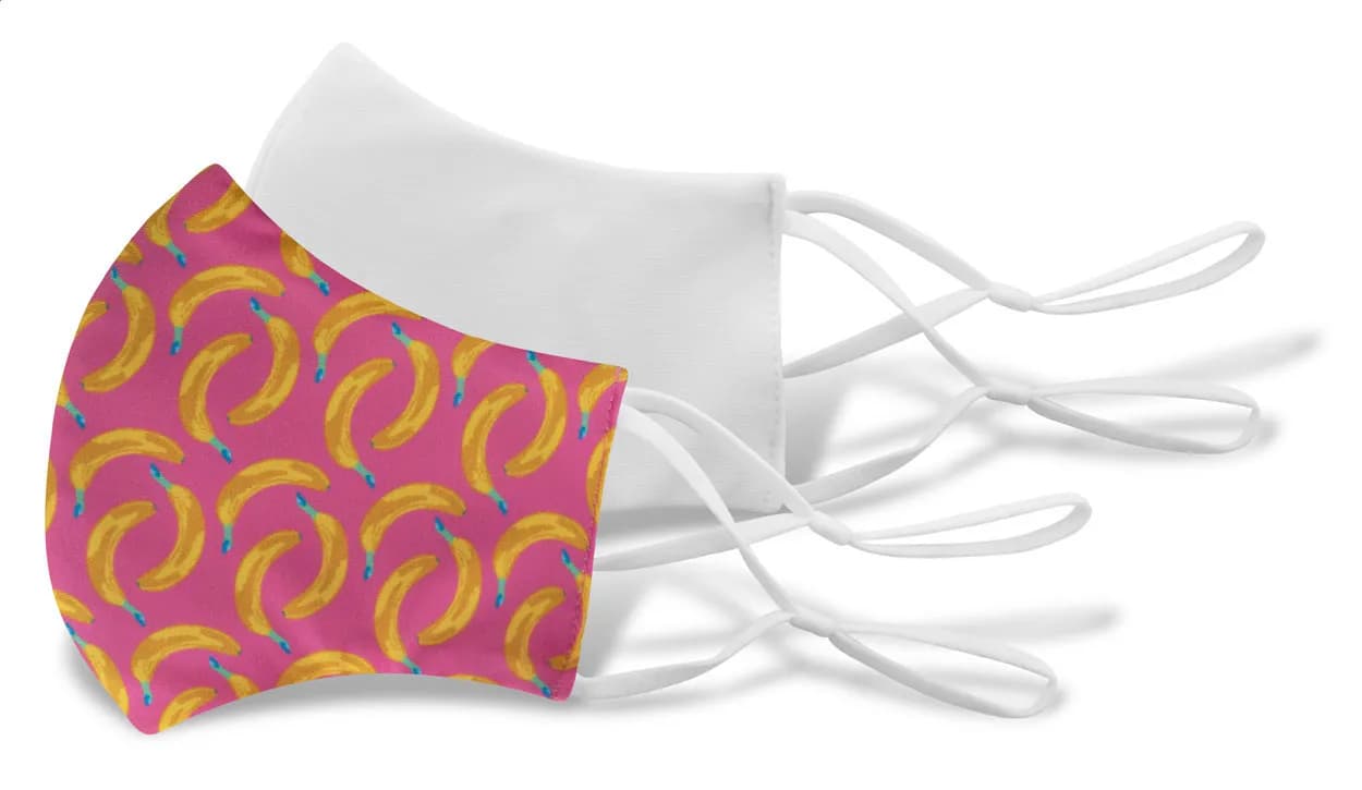 Waschbare Gesichtsmaske - CreaMask Adjust Kids - weiß (-01)