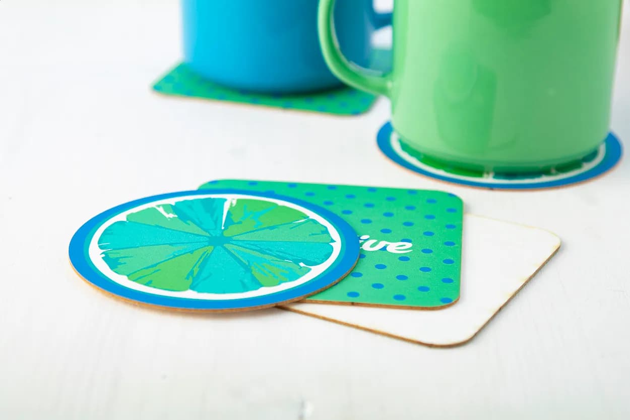 Papieruntersetzer, rund - CreaPint - weiß (-A)