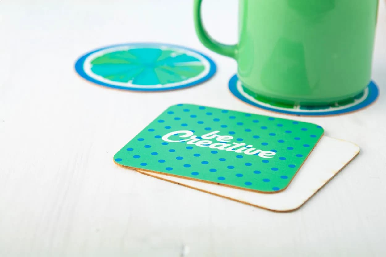 Papieruntersetzer, rund - CreaPint - weiß (-B)