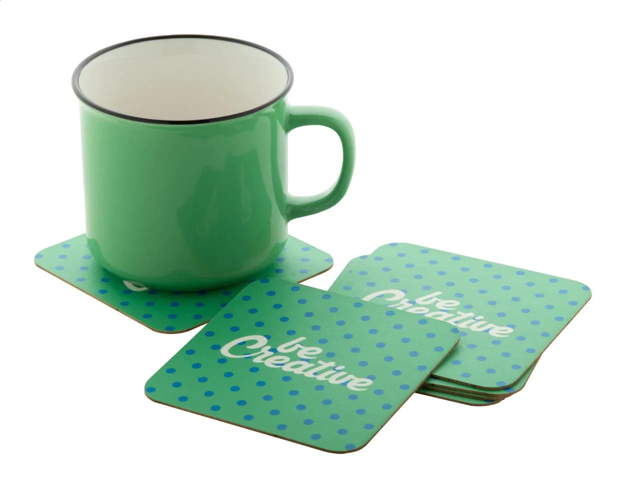 Papieruntersetzer, rund - CreaPint - weiß (-B)