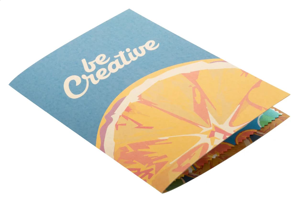 Postkarte mit Brillenreinigungstuch - Dioptry Mail Eco - natur