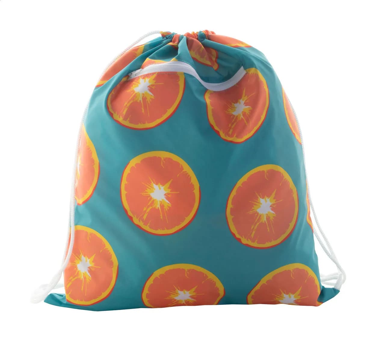 Individueller Turnbeutel - CreaDraw Zip - weiß (-01)