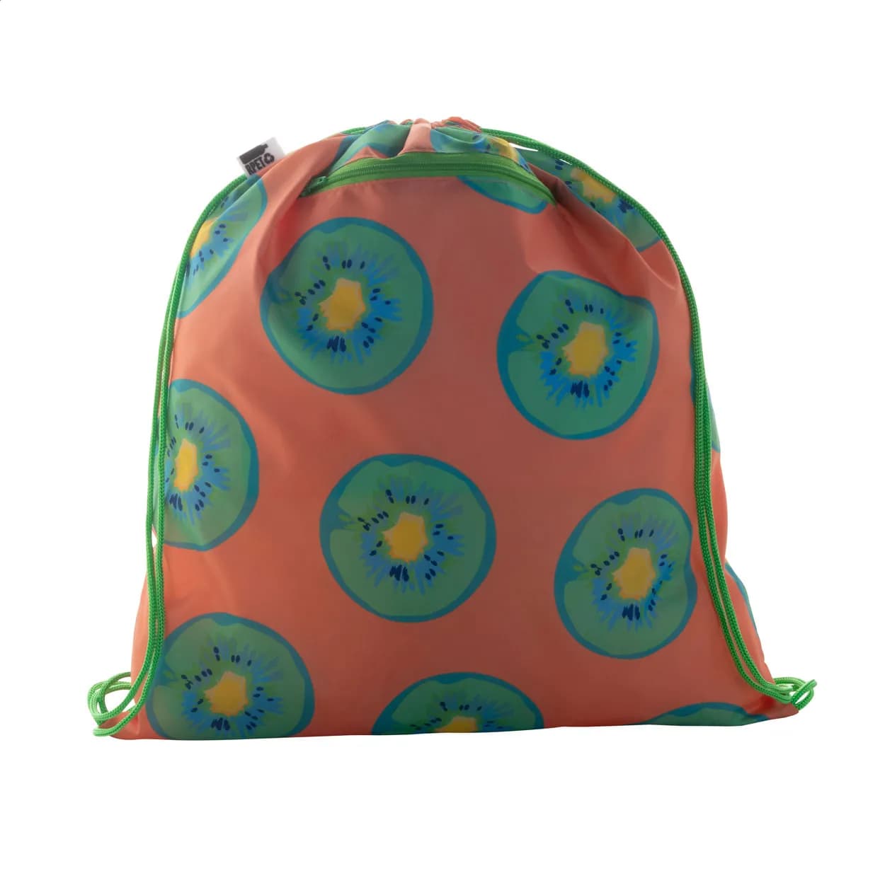 Individueller Turnbeutel - CreaDraw Zip RPET - grün (-07)