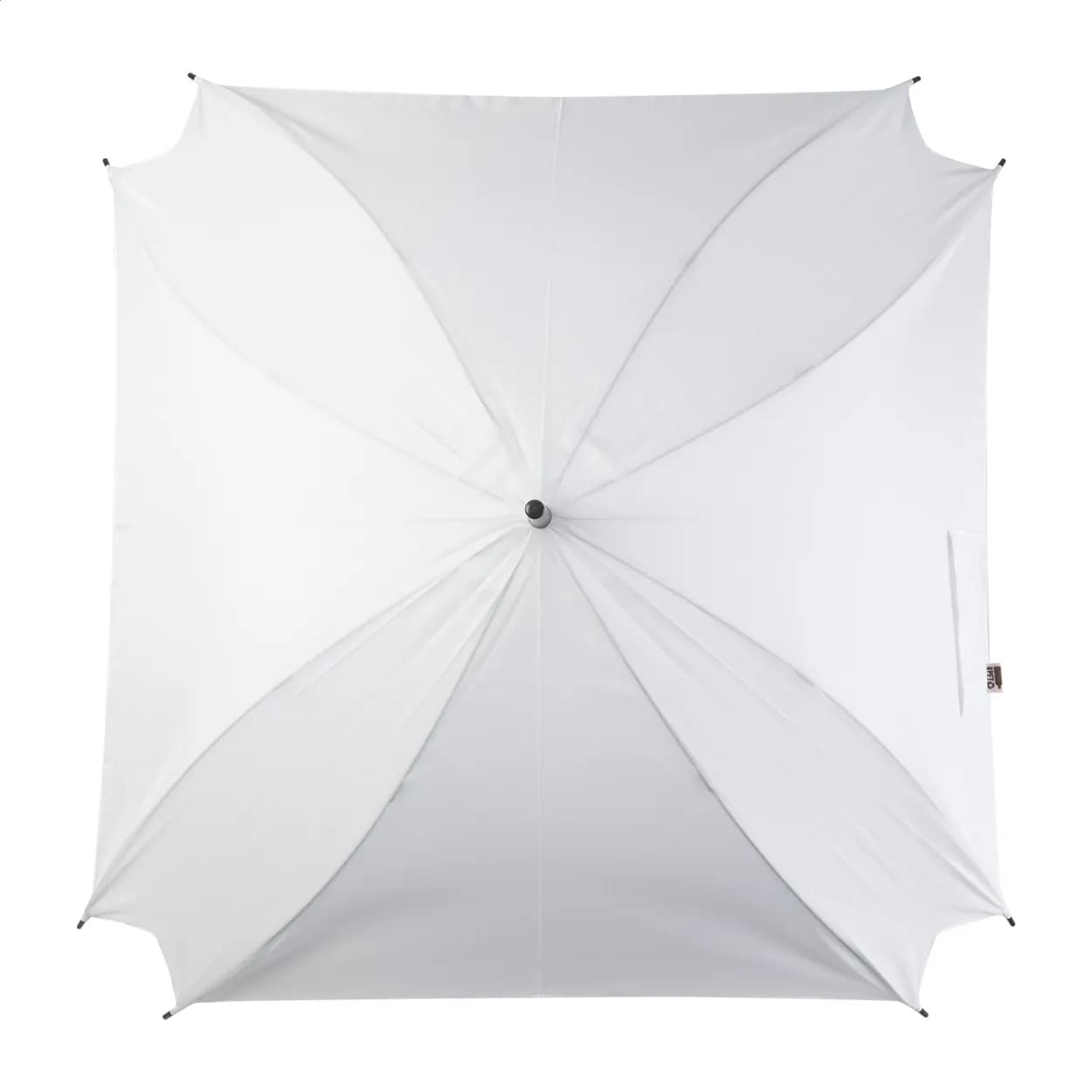 individueller Regenschirm - CreaRain Square RPET - weiß