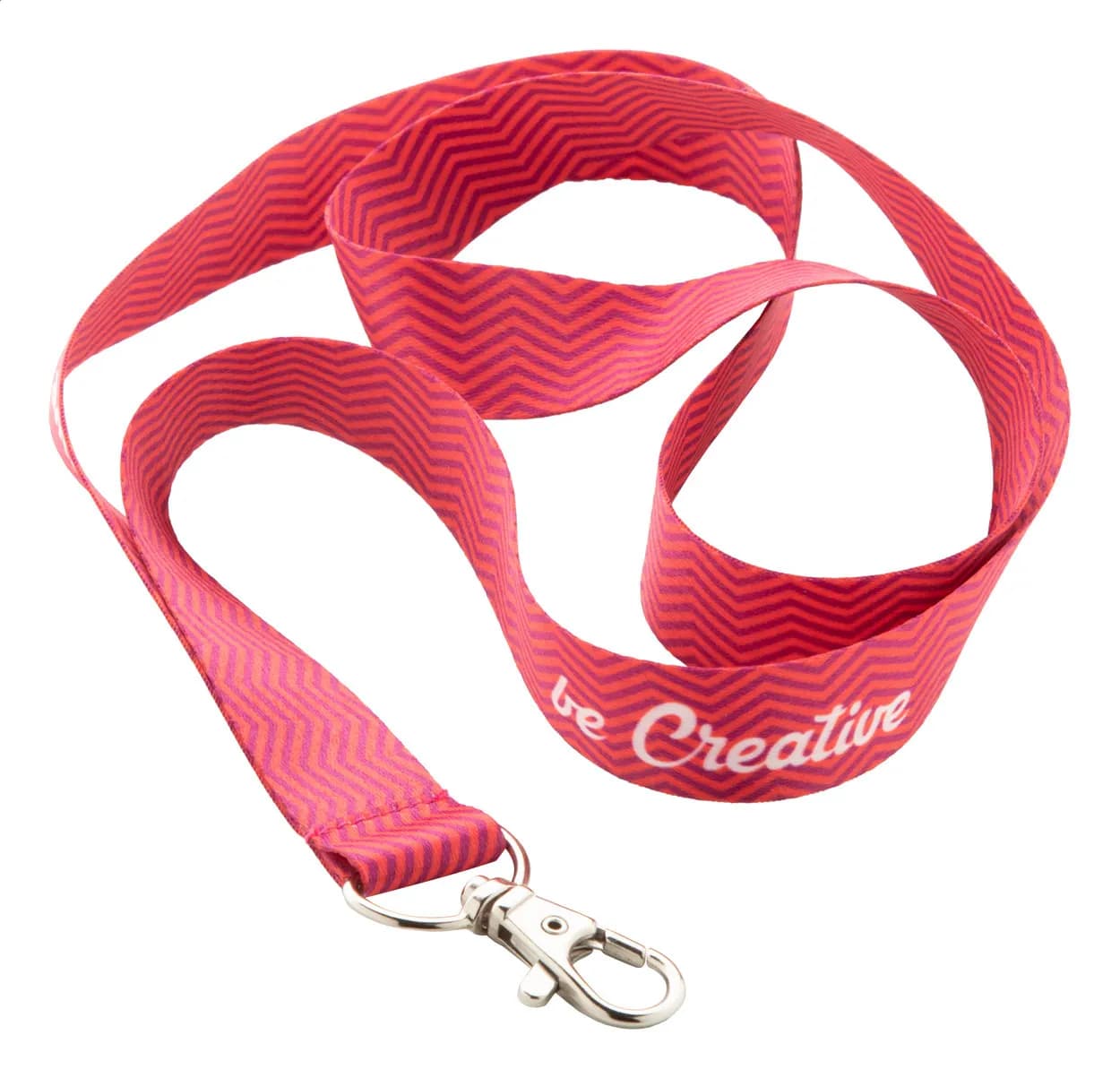 Individuelles Sublimationslanyard - Subyard A RPET - weiß