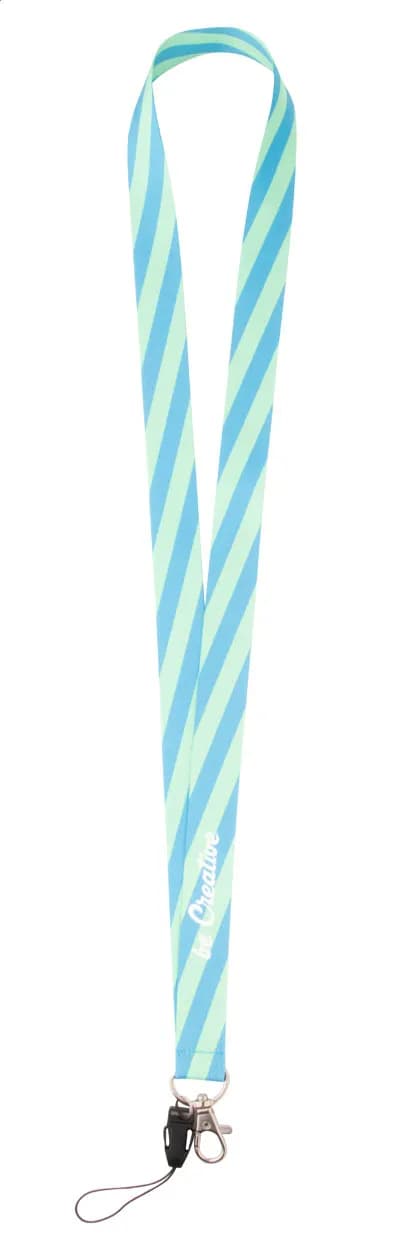 Individuelles Sublimationslanyard - Subyard B RPET - weiß