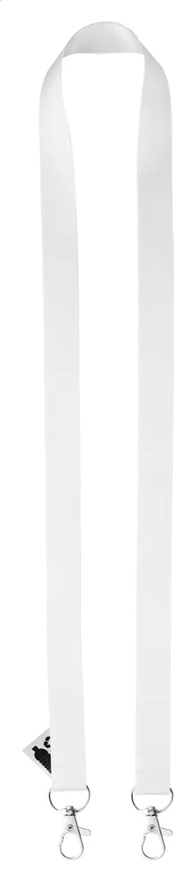Individuelles Sublimationslanyard - Subyard Double RPET - weiß