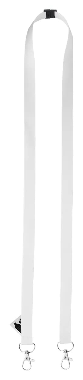 Individuelles Sublimationslanyard - Subyard 15 Double Safe RPET - weiß