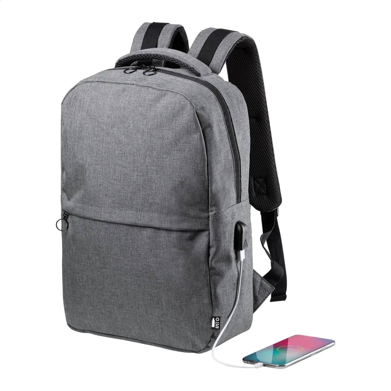 RPET Rucksack - Hershey - grau (-77)