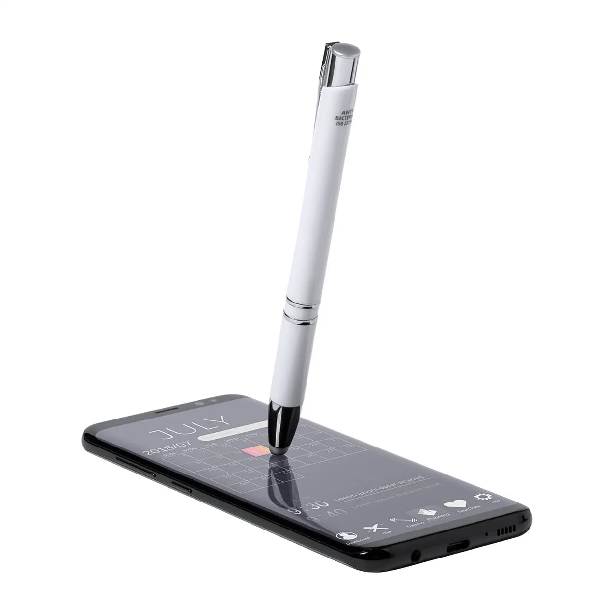 Antibakterieller Kugelschreiber - Clonnel - weiß (-01)