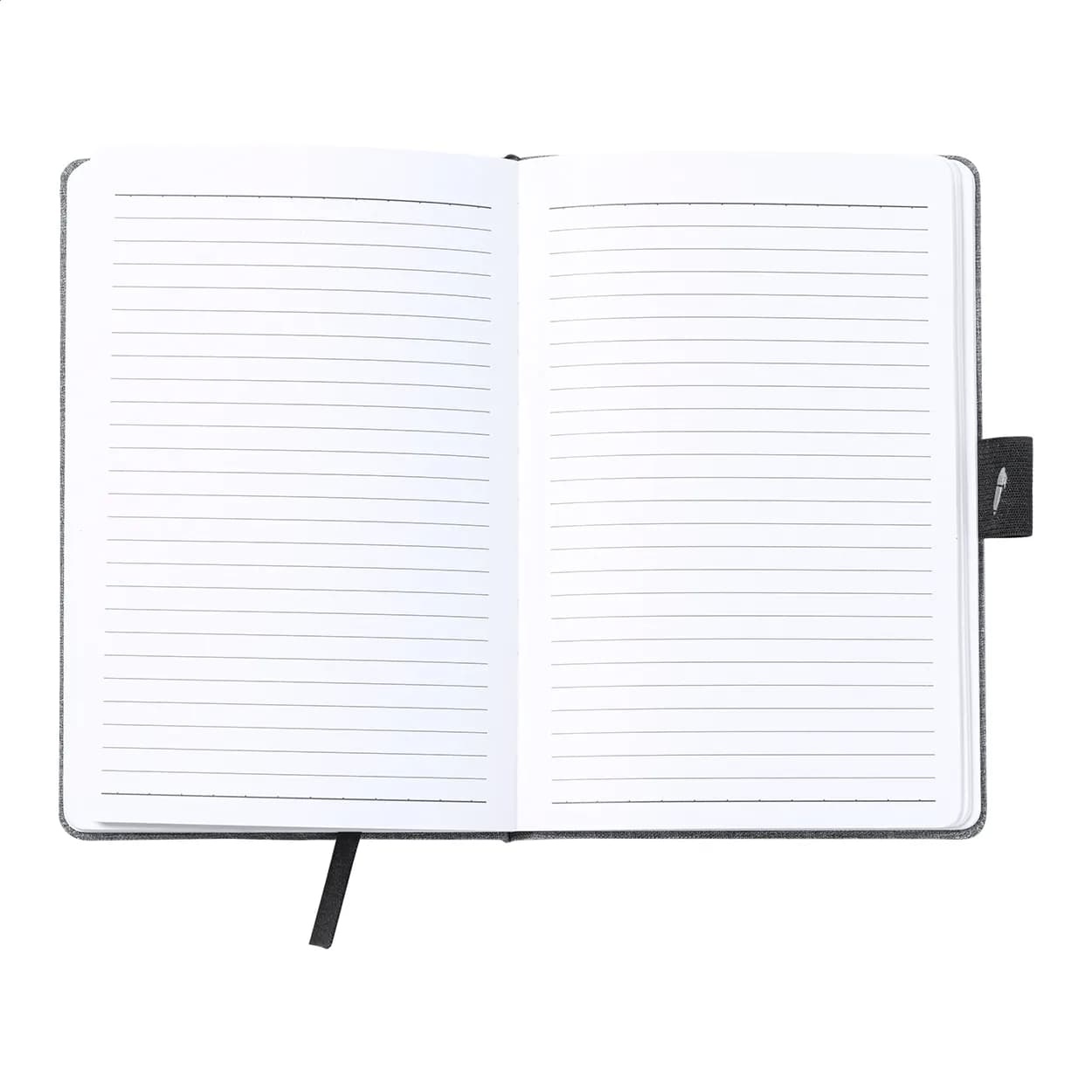 Notizbuch mit Wireless-Charger - Charbuk - grau (-77)