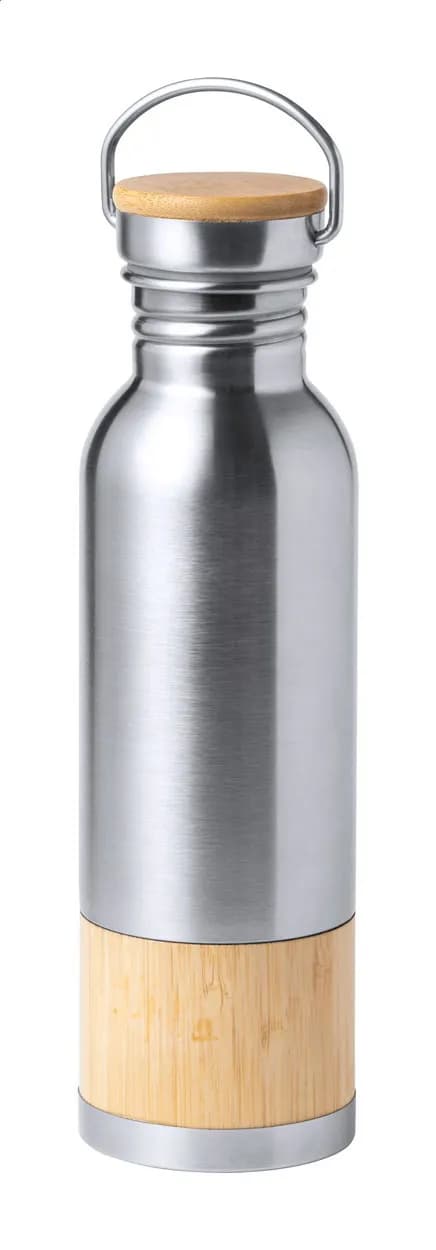Edelstahl-Trinkflasche - Bomman - silber (-21)