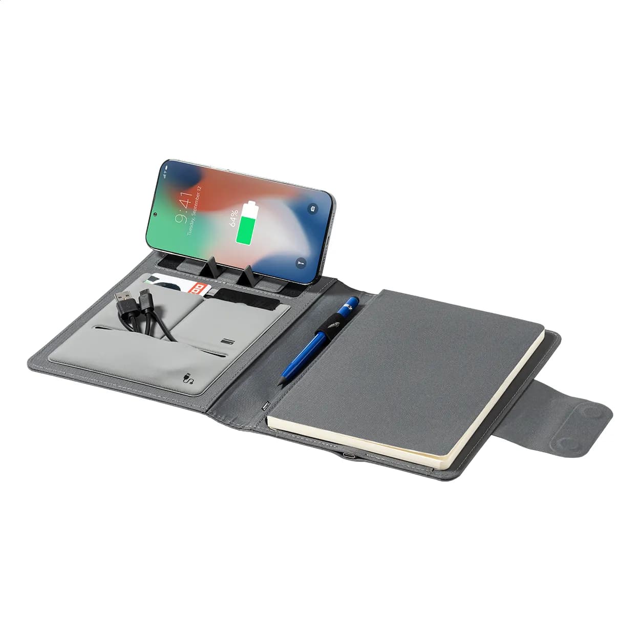 RPET-Dokumentenmappe - Gredox A5 - grau (-77)