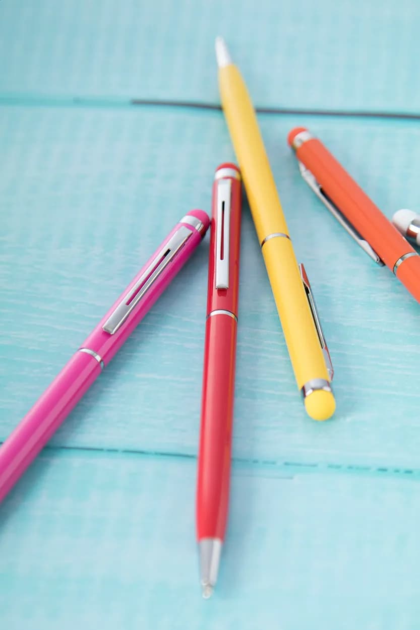 Touchpen mit Kugelschreiber - Todox - orange (-03)