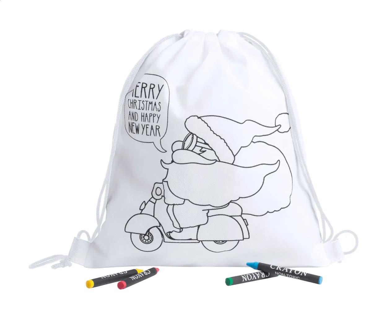 Turnbeutel zum Bemalen - Kertran - weiß (-D)