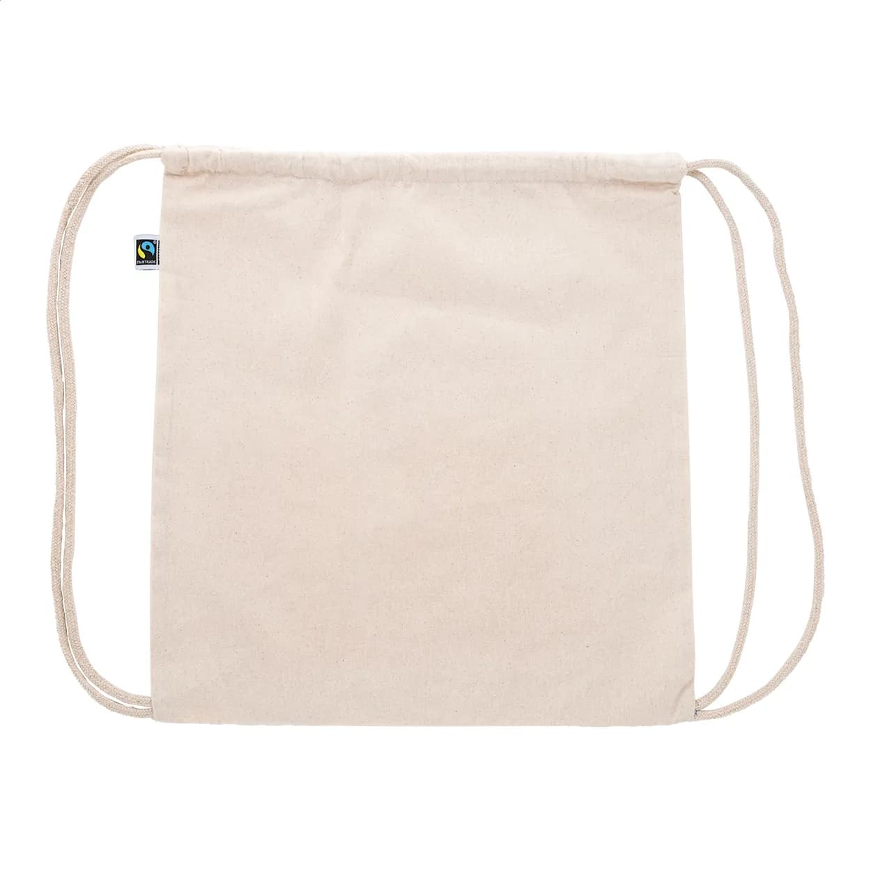 Fairtrade-Kordelzugbeutel - Ferdraw - natur (-00)