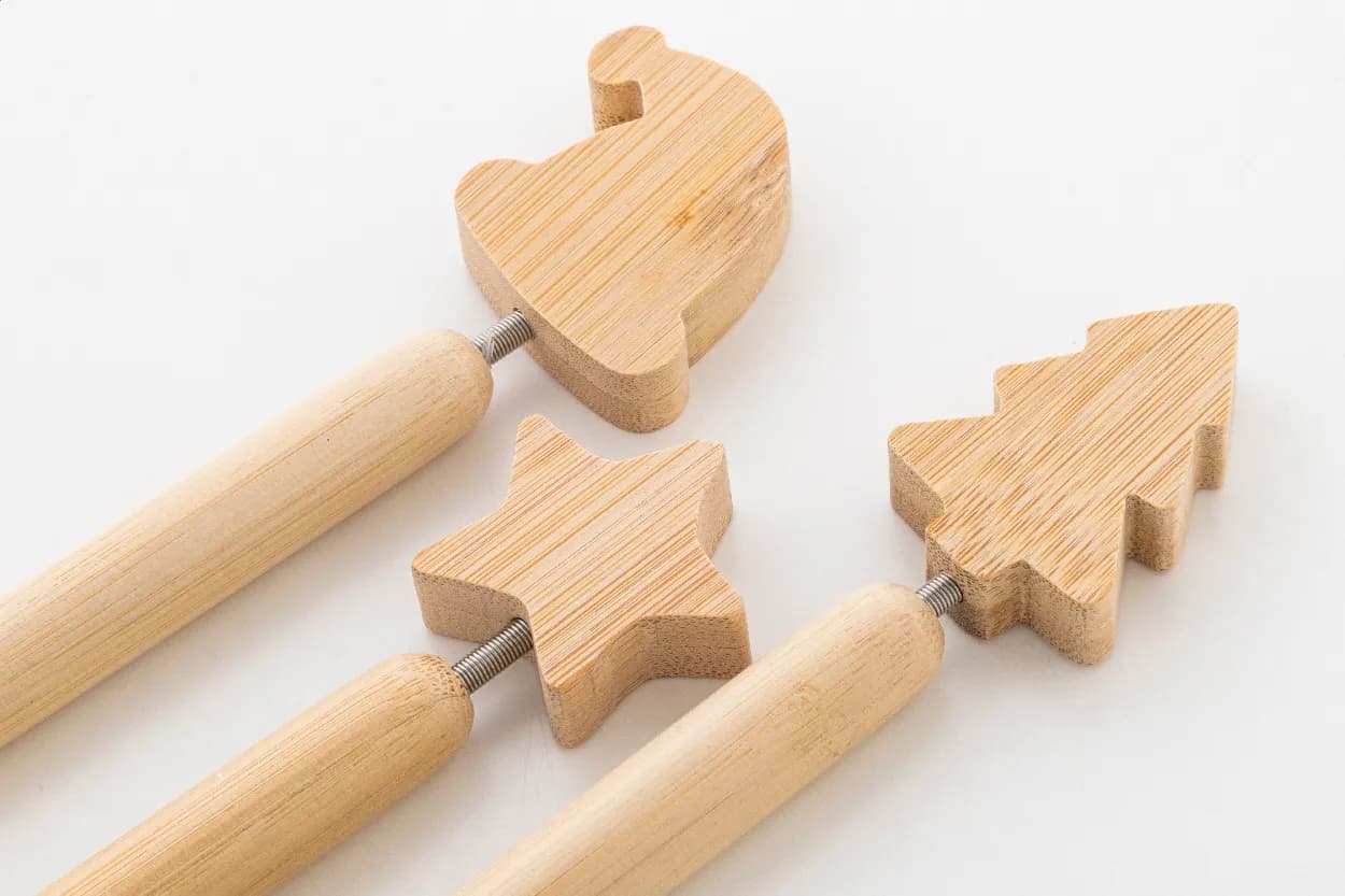 Weihnachtskugelschreiber, Stern - Xoom - natur (-A)