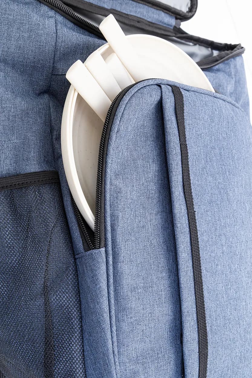 Picknick-Kühlrucksack, RPET - Duonic - dunkelblau (-06A)