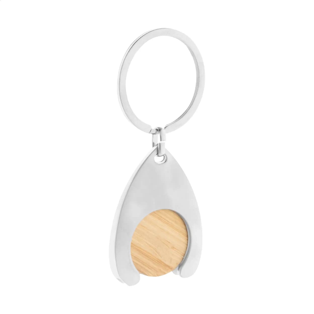 Schlüsselanhänger mit Einkaufswagenchip - Zoinc - natur