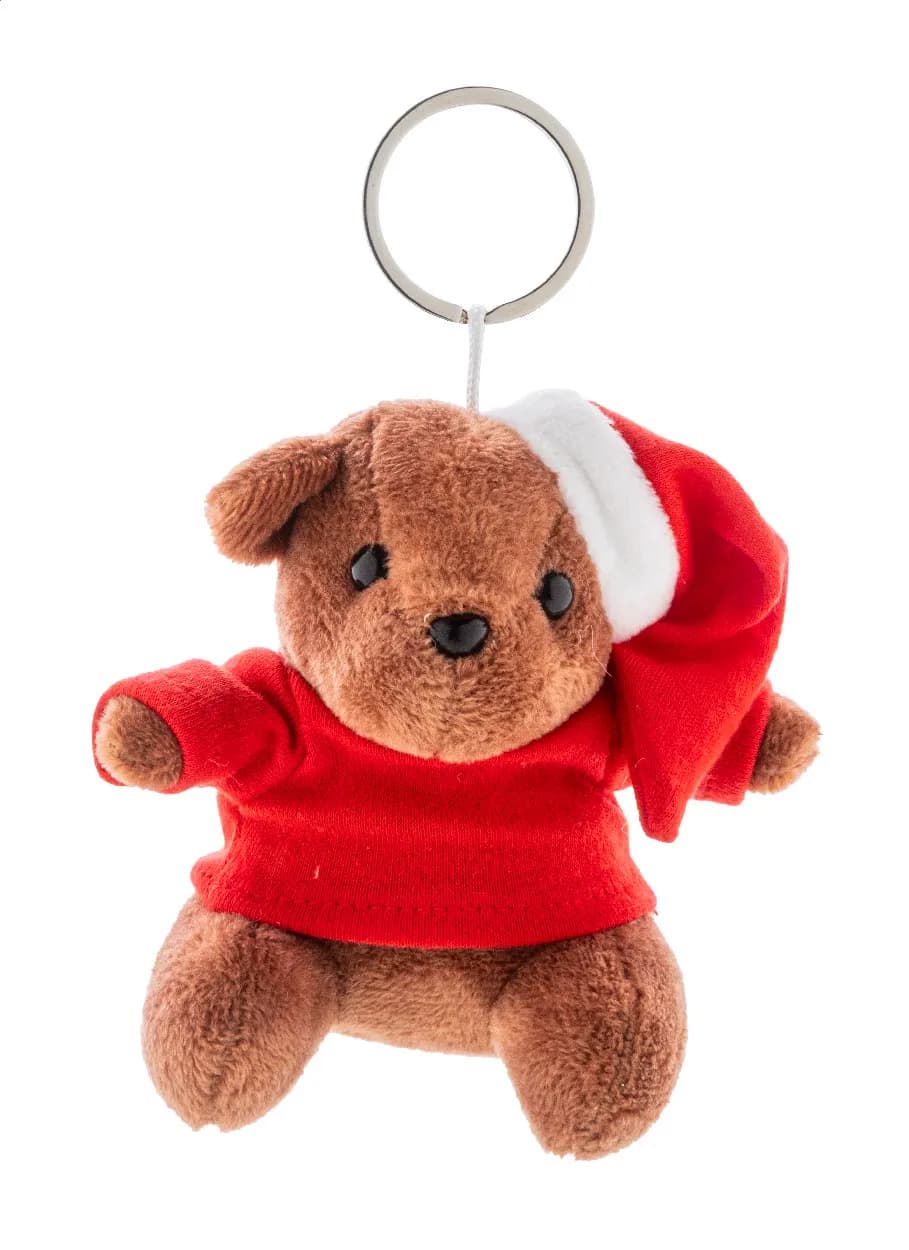 Plüsch-Weihnachts-Teddybär-Schlüsselanhänger - Julnalle - mehrfarbig