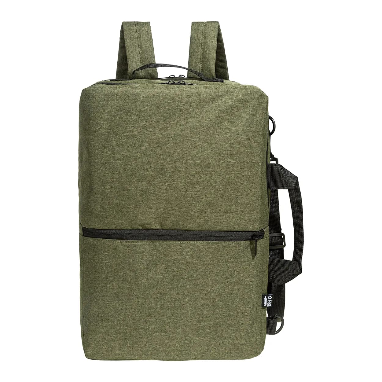 Dokumentenrucksack, RPET - Walton - grün (-07)