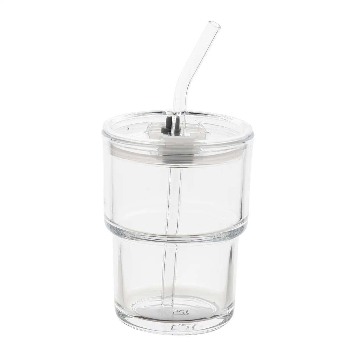 Reisebecher aus Glas - Glassip - transparent