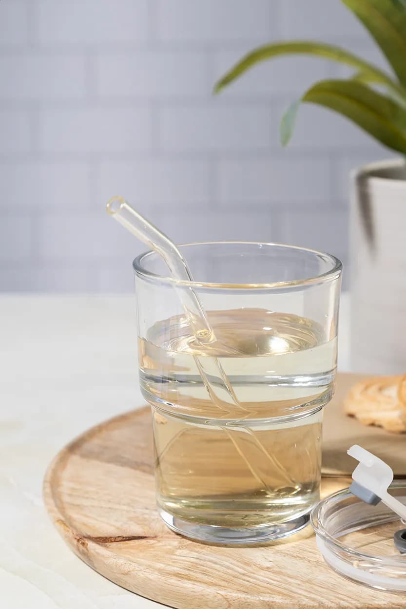 Reisebecher aus Glas - Glassip - transparent