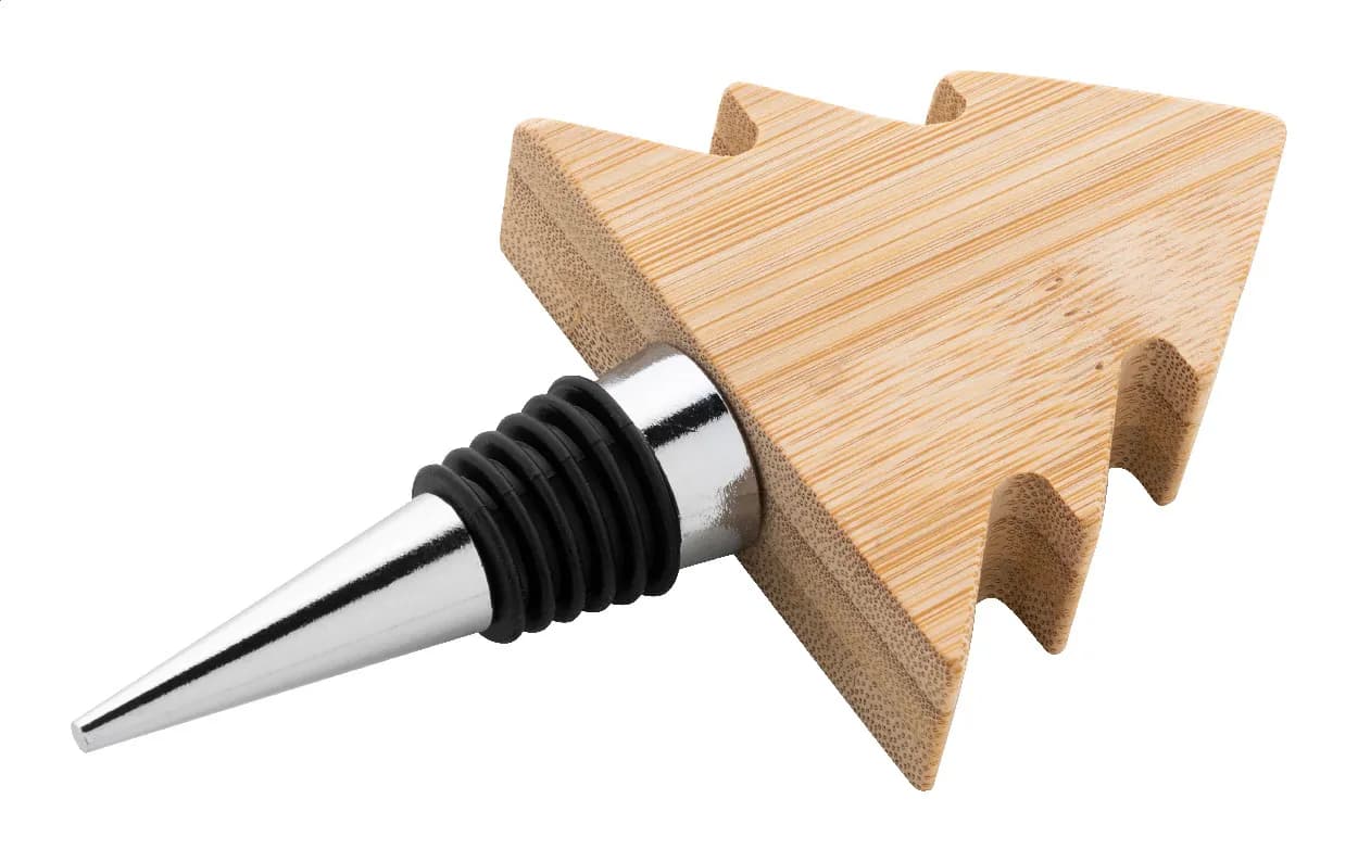 Weinverschluss mit Weihnachtsmotiv - Ortega - natur