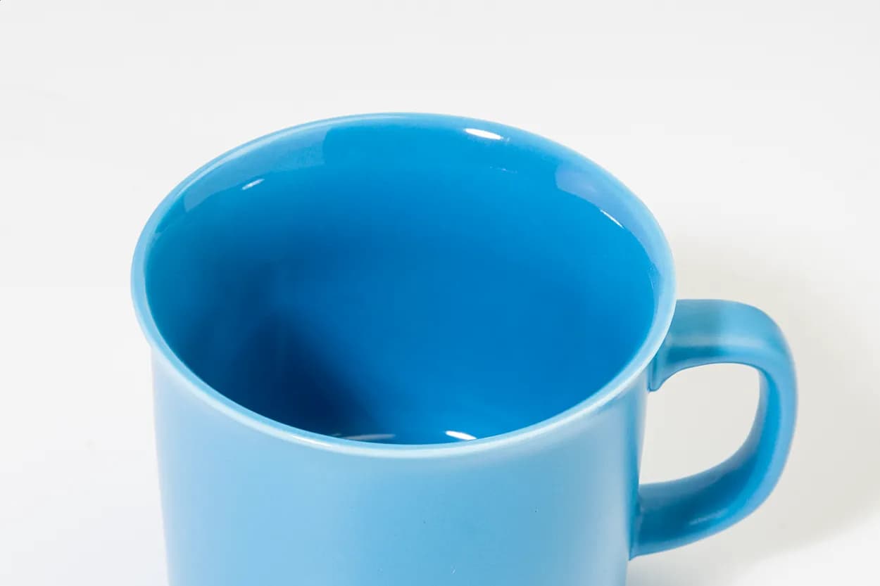 Matter Vintage-Becher - Woodstock Flat - hellblau (-06V)