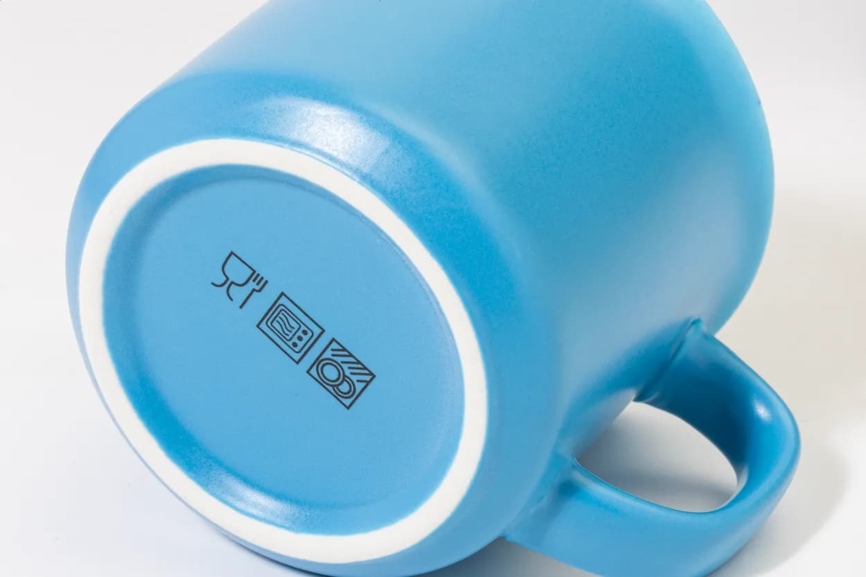 Matter Vintage-Becher - Woodstock Flat - hellblau (-06V)