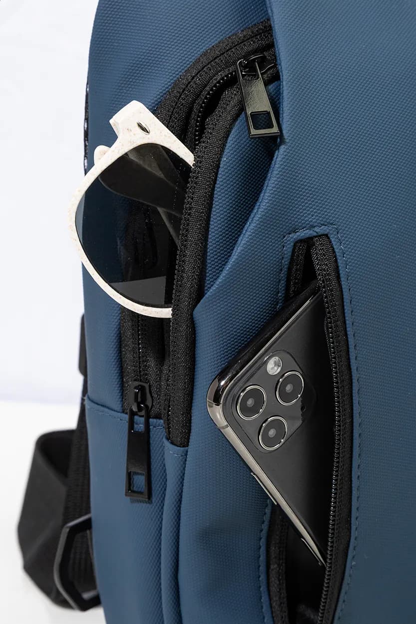 Shoulder bag, RPET - Crobud - dunkelblau (-06A)