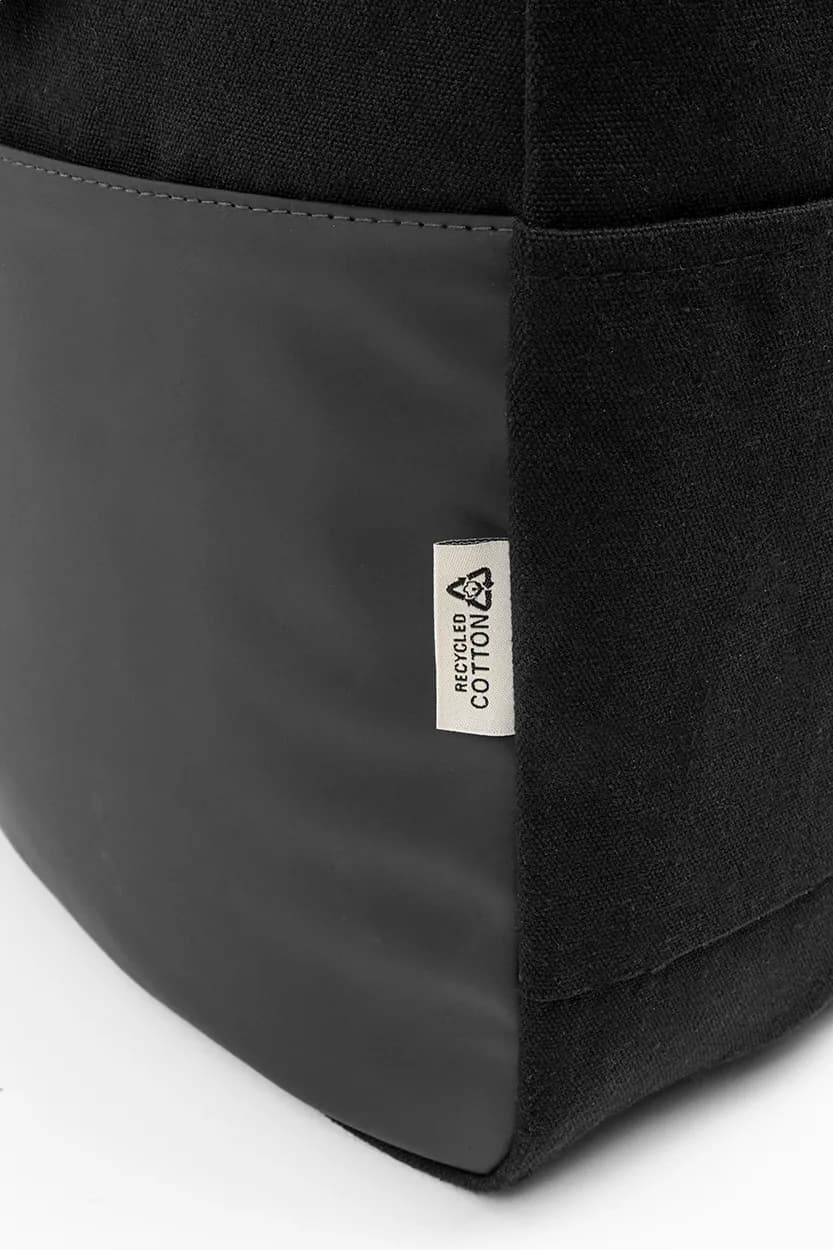 Rucksack aus recyceltem Canvas - Blakkan Back - schwarz (-10)