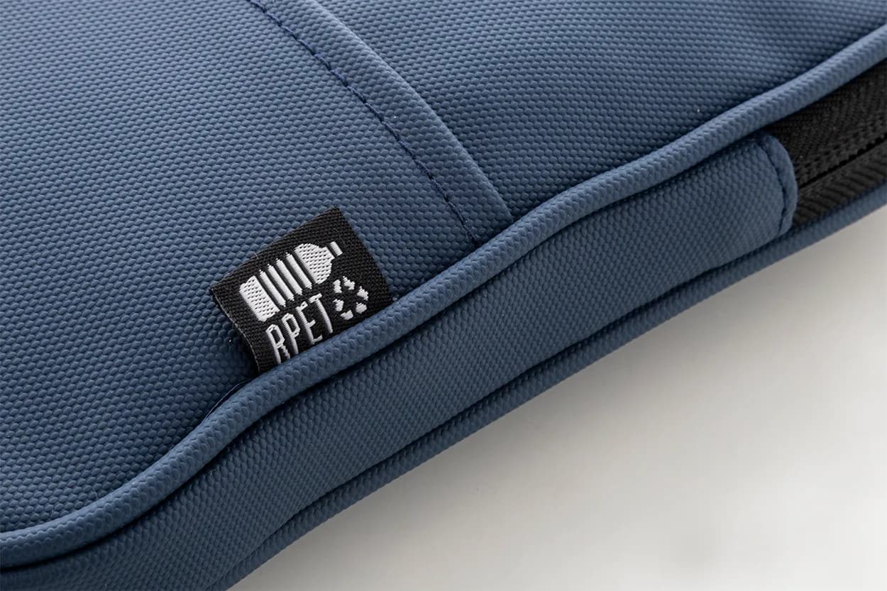 Umhängetasche für Mobiltelefone, RPET - FestiFon - blau (-06)