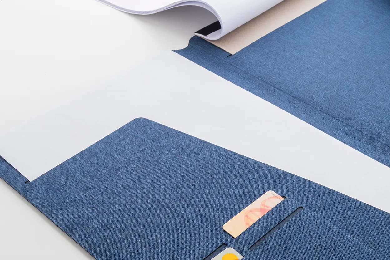 Dokumentenmappe RPET - Wapudo A4 - blau (-06)