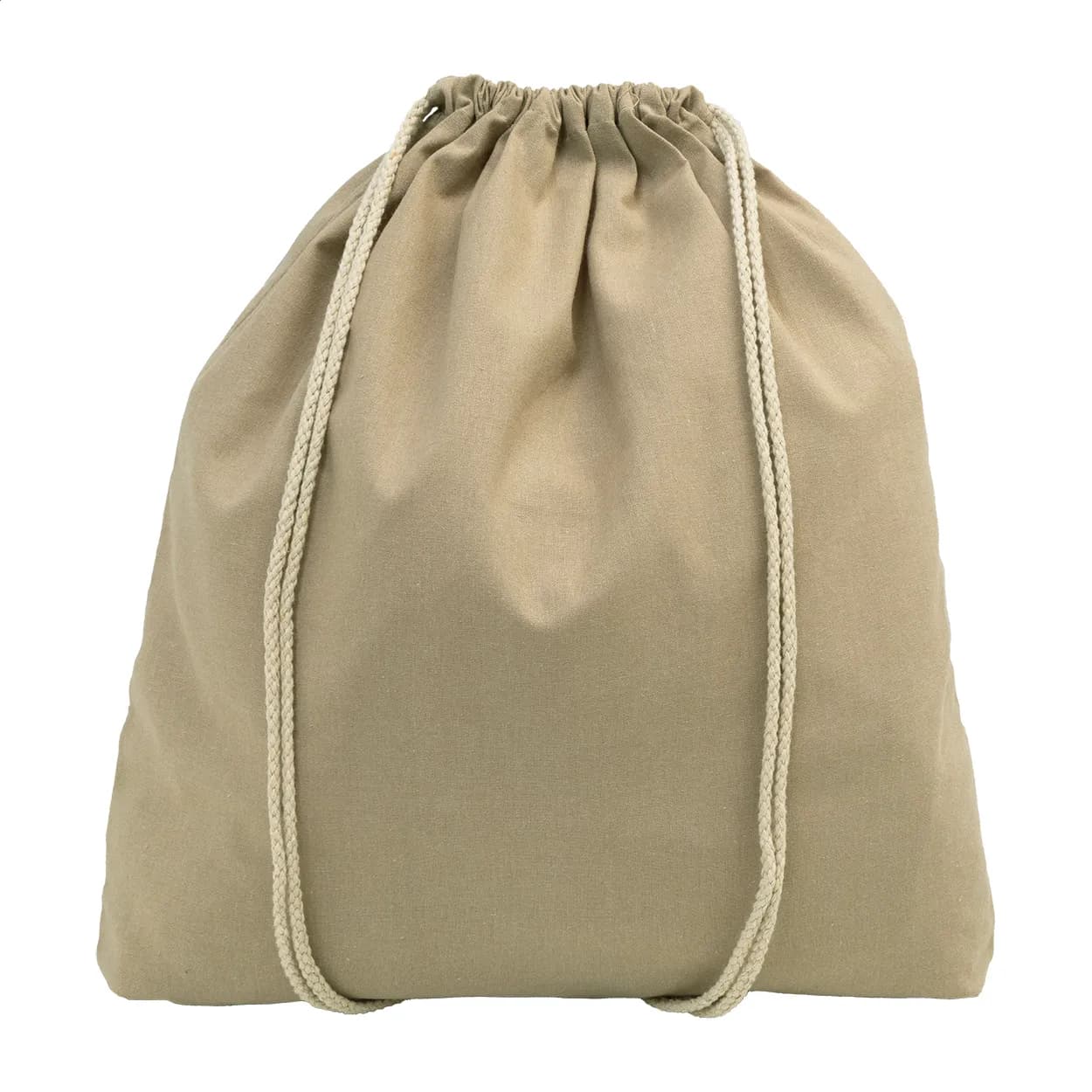 Kordelzugbeutel aus recycelter Baumwolle - Dropex - natur (-00)