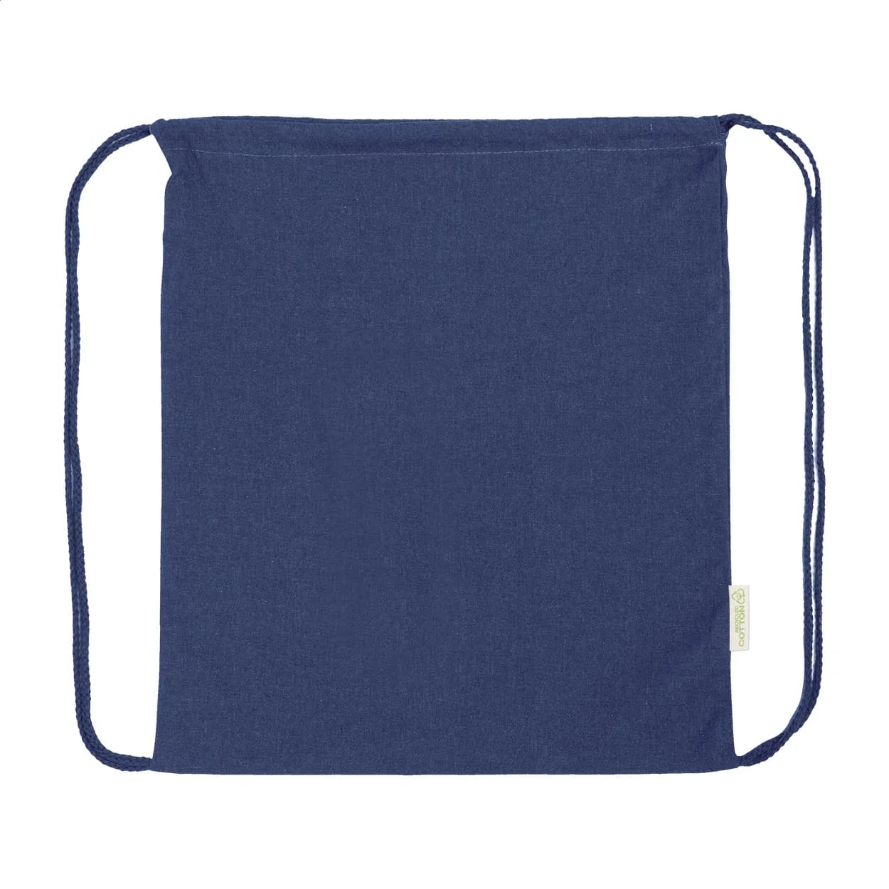 Kordelzugbeutel aus recycelter Baumwolle - Dropex - blau (-06)