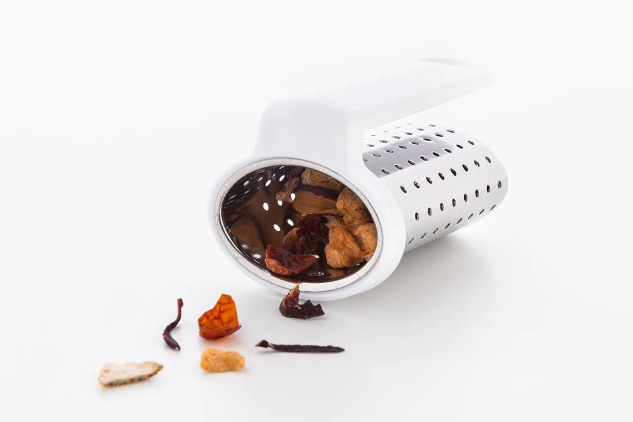 Teesieb - Leaflet - weiß (-01)