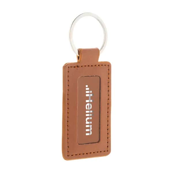 Schlüsselanhänger RPU - ShineKey Rect - braun (-09)