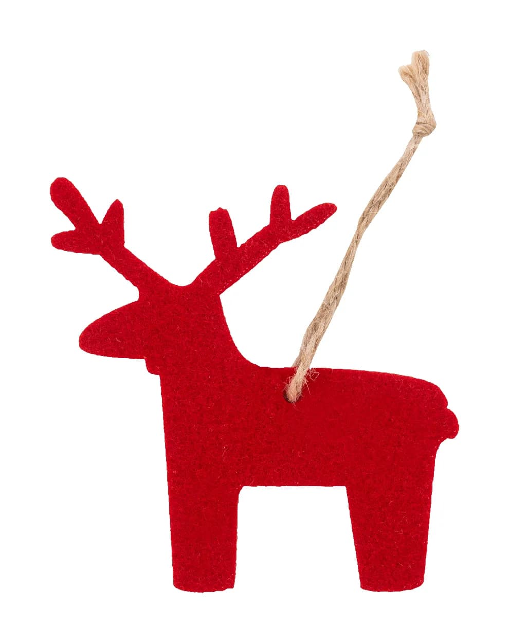 RPET Weihnachtsbaumschmuck, Schneeflocke - Joulox - rot (-C)