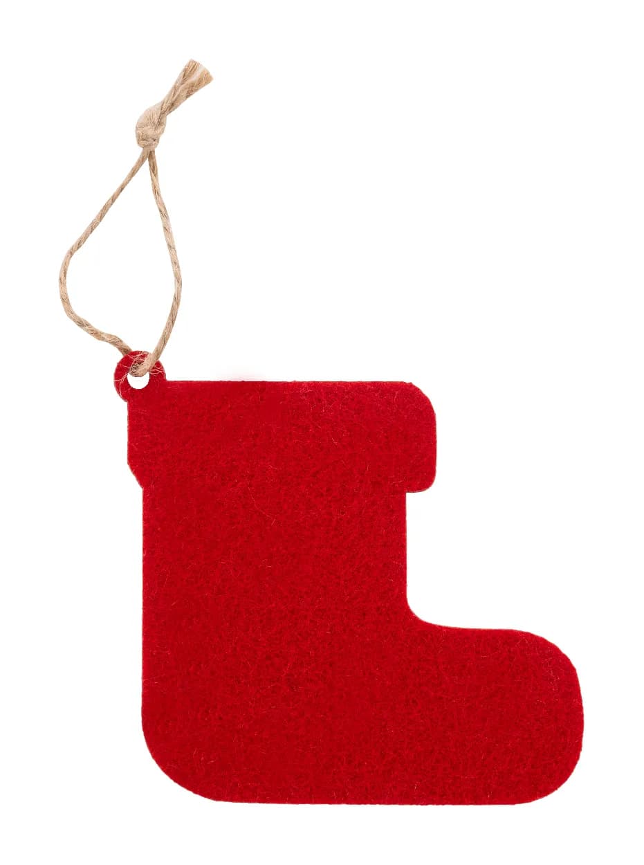 RPET Weihnachtsbaumschmuck, Schneeflocke - Joulox - rot (-D)