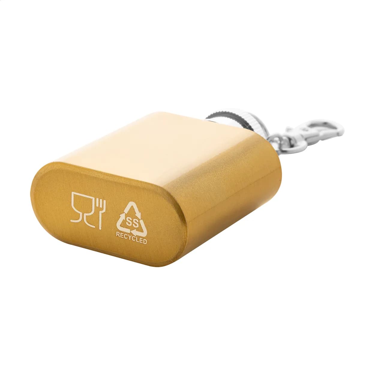 Flachmann Schlüsselanhänger RSS - Vasco - gold (-98)