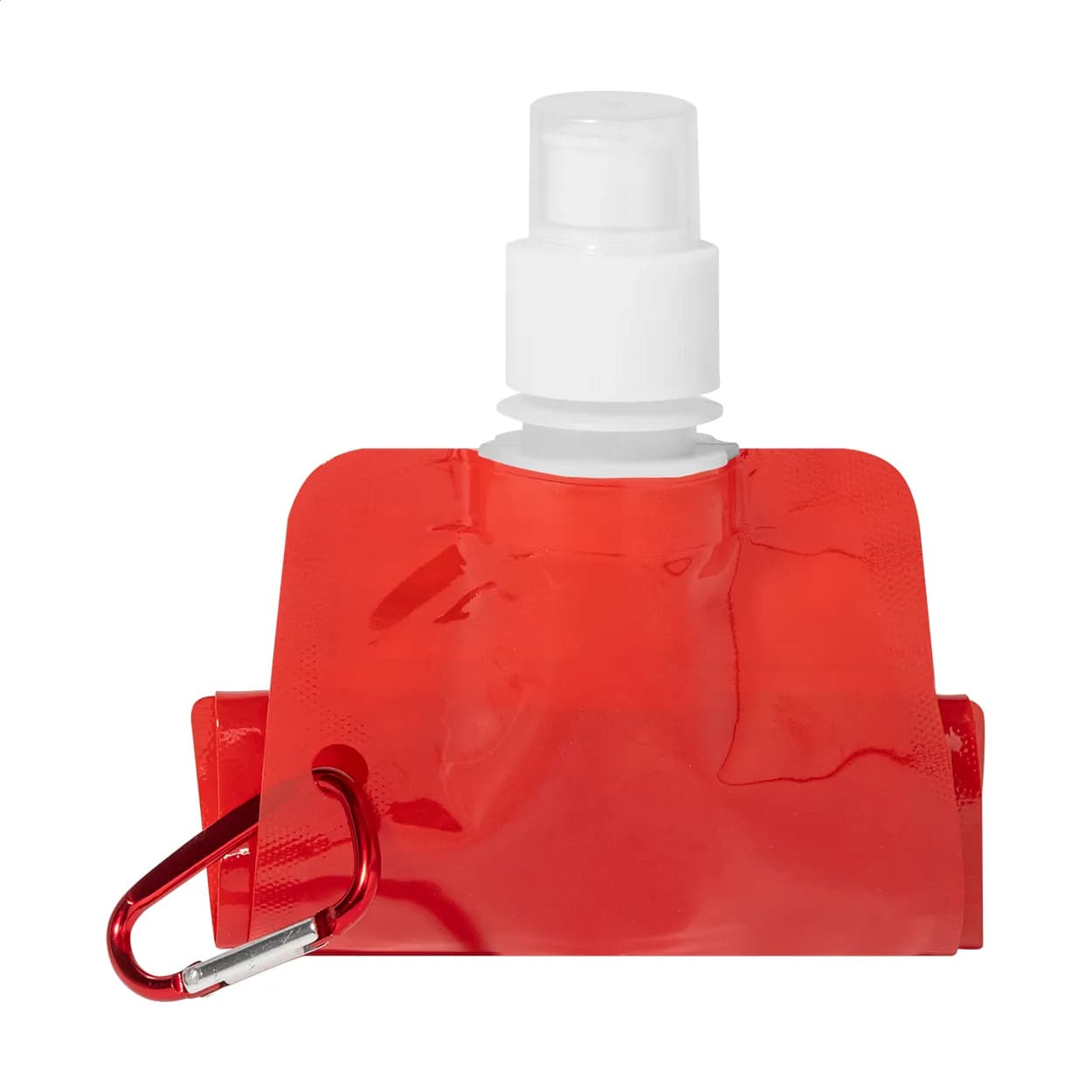 Faltbare RPET Flasche - Carabol - rot (-05)