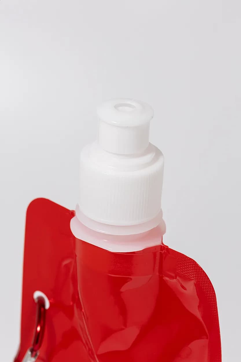 Faltbare RPET Flasche - Carabol - rot (-05)