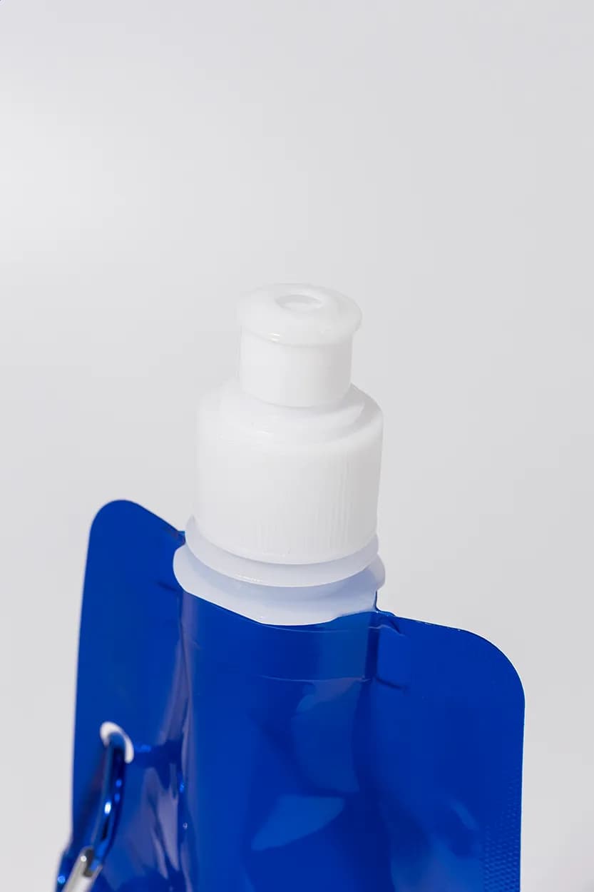 Faltbare RPET Flasche - Carabol - blau (-06)