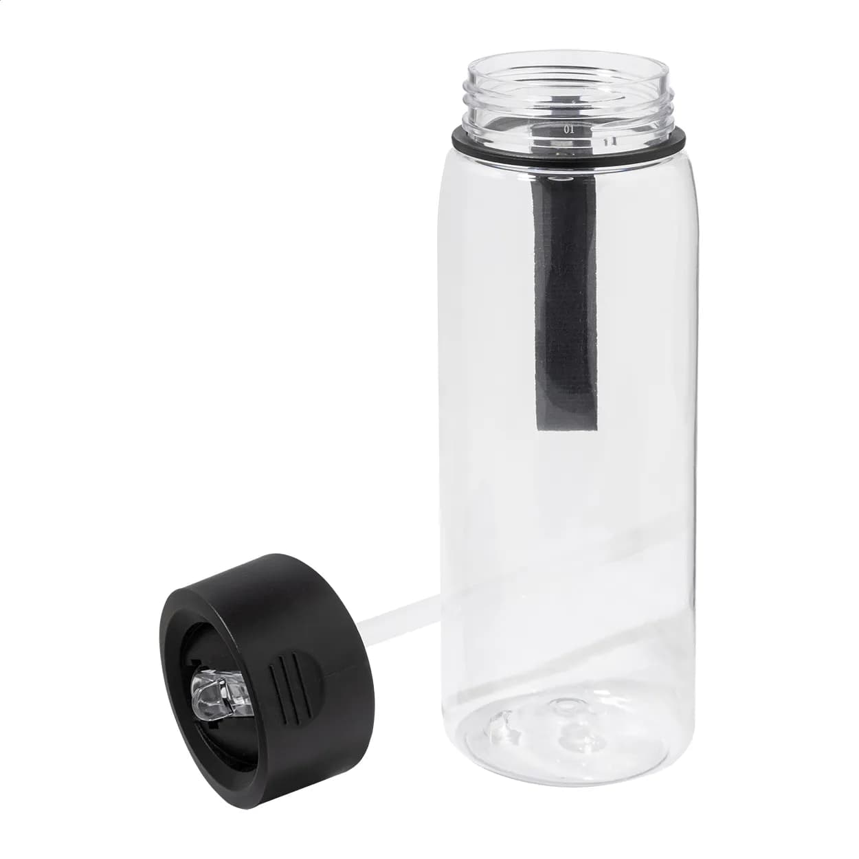 RPET Trinkflasche mit Handtuch - Fitmax - weiß (-01)