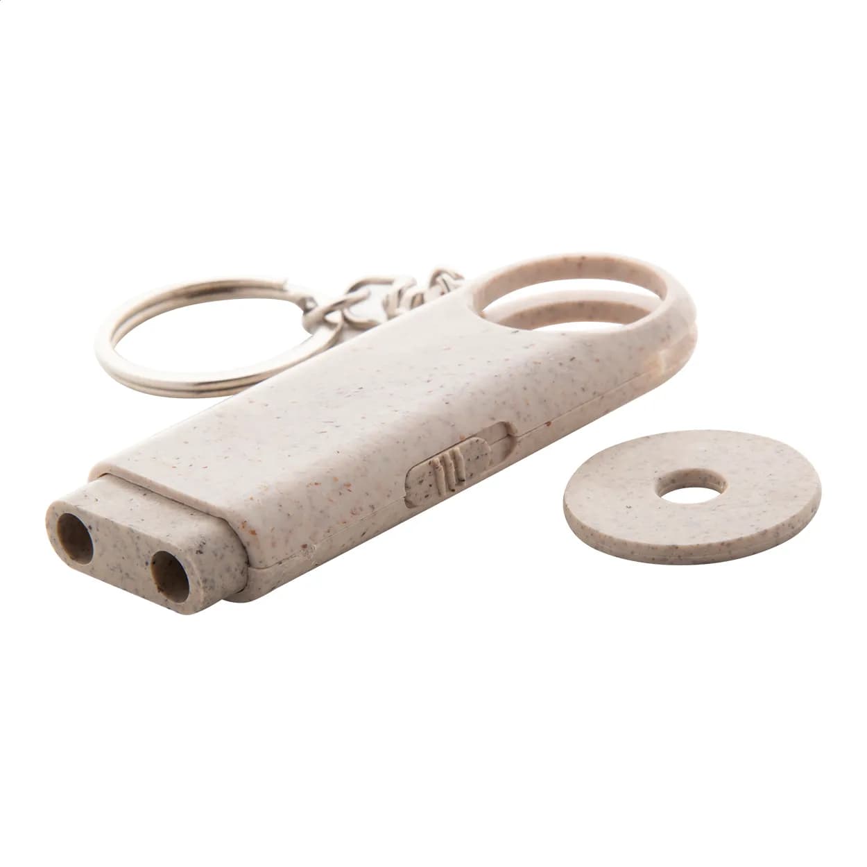 Schlüsselanhänger mit Einkaufswagen-Chip - Bopor - natur (-00)