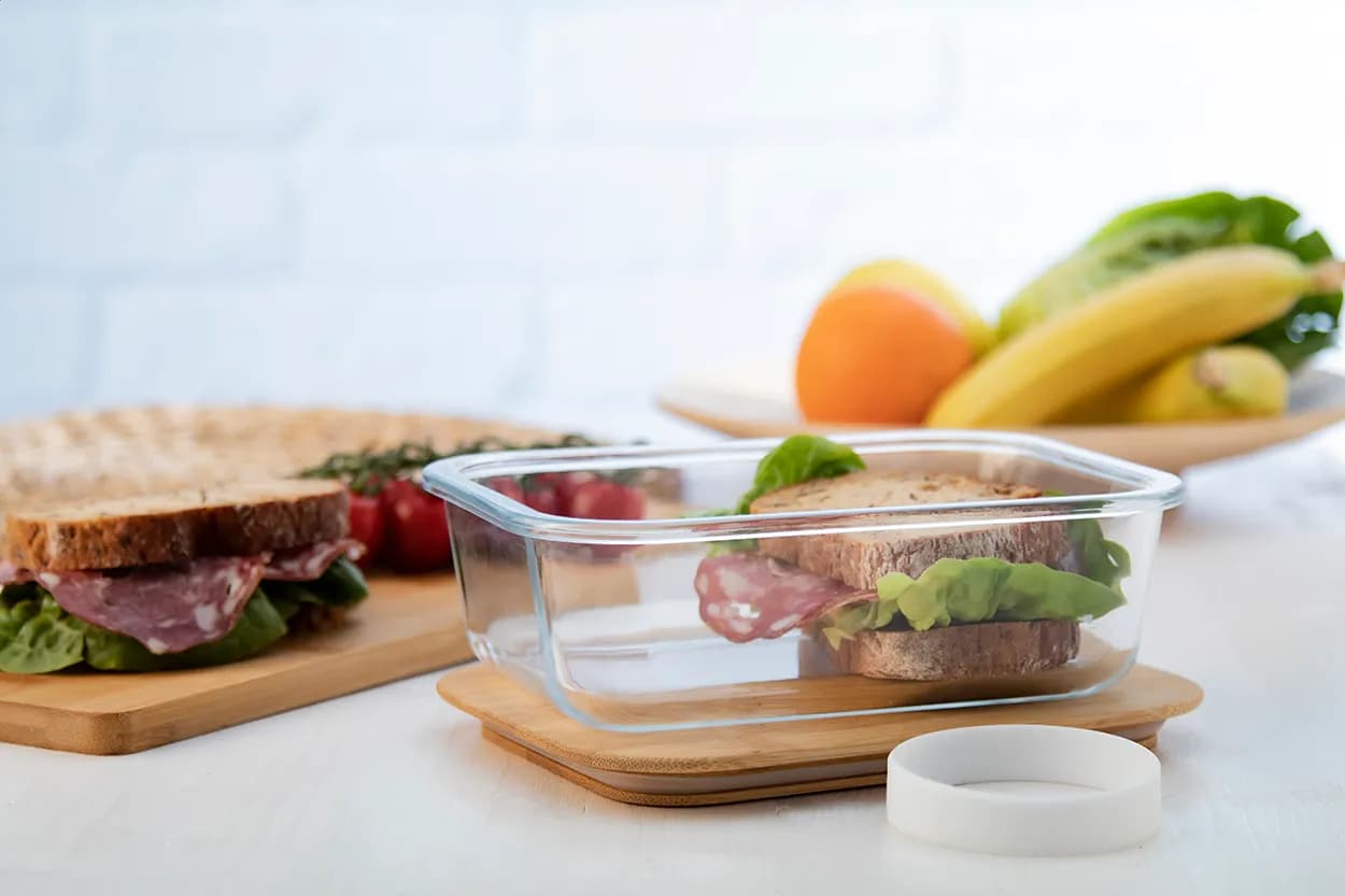 Glas-Lunchbox - Vittata - transparent