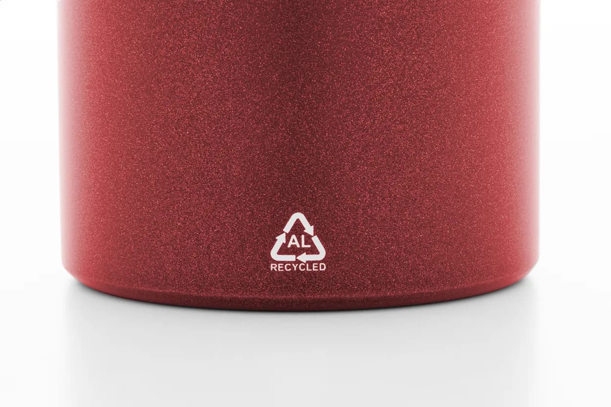 Flasche aus recyceltem Aluminium - Ralusip Plus - rot (-05)